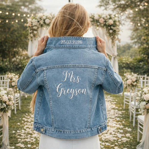 Personalised Bridal Denim Jacket